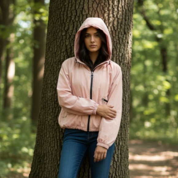 CI SONO Pink Hooded Jacket Size Small - Picture 2 of 11